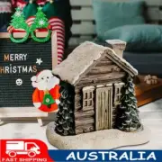 Log Cabin Snowy Winter Incense Cone Burner Cute Christmas Gift AL