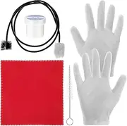 VICASKY Horn Cleaning Kit Trumpet Cleaning Kit Cleaning Kits Gloves for Cleaning Flute Cleaning Kit Trumpet Instrument Flute Instrument Care Cleaning Kit Tool Set Small Cloth