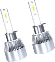 GLEAVI 1 Pair H1 Led Headlight Bulbs 60w 9-36v 6000lm Aluminum Heat Dissipation No Wiring Needed