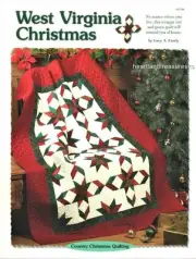 West Virginia Christmas Creative Scrap Pieced Quilt Pattern Leaflet