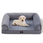 Petzly Dog Bed Memory Foam Calming Bed Orthopedic Pet Sofa Washable Removable