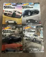 Hot Wheels - FAST & FURIOUS set of 4 Diecast Collectible Cars