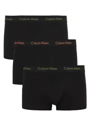 Calvin Klein Low-rise Stretch-cotton Trunks - set of Three - Black - M M