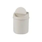 Qskely 0.5 Gallon Plastic Mini Desktop Trash Can, Tiny Waste Bin with Swing-T...