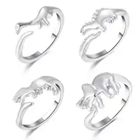 在飛比找ETMall東森購物網優惠-亞馬遜金屬可愛幾何動物飾品戒指