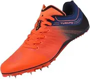 TURAFO Professional Mens Womens Track and Field Shoes Spikes Track Race Jumping Sneakers Running Sneakers