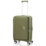 American Tourister Curio Book Opening 68 cm Expandable Spinner Suitcase - Khaki