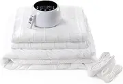 [Dreamaker] All Season Hydroflow Heating Blanket 100% Cotton Topping & Purafresh Treated Highly Durable Breathable Anti-Dustmite Protection | Helps in Easy Sleep & Muscle Relax (King)