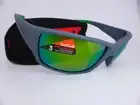 Bolle KAYMAN Sunglasses Matte Grey - Brown Emerald Mirror POLARISED Lenses 12371
