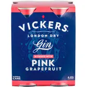 [Vickers] Vickers Pink Grapefruit & Soda Can 250mL