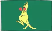Boxing Kangaroo Flag 3' x 5' - Australian national symbol - Australia flags 90 x 150 cm - Banner 3x5 ft - AZ FLAG