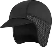 [ａ aternee] Cycling Hat Lining Cap Windproof Outdoor Mens Sports Winter Cycling Cap Sports Hat for Skiing Camping Jogging Cold Weather