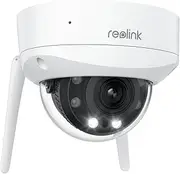 [REOLINK] 4K WiFi Security Camera Outdoor, Dome Surveillance Camera with IK10 Vandal-Proof, Wi-Fi 6 New Tech, Smart Detection, 5X Optical Zoom, Color Night Vision, Non-PT Cam, DC (12V/1A), RLC-843WA