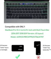 Ultra Thin Silicone Keyboard Protector Cover Skin for Apple Mac Russian Premium