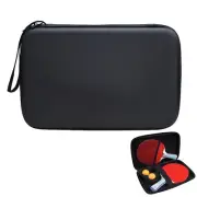 Racket Cover A 3-Ball Holder Red Silver Storage Bag A Mesh Pocket Black