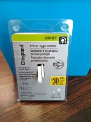 Legrand Preset Toggle Dimmer, Light Almond - # TD703PLACCV6