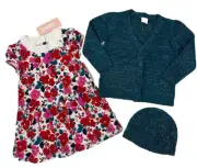 Gymboree Size 18-24 Month Precious Prep Dress Bloomers Sweater Hat Set NWT