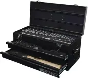 BOXO USA Heavy Duty 113 Piece Metric Tool Set with 2 Drawer Hand Carry Tool Box