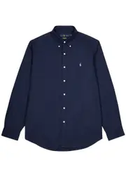 Polo Ralph Lauren Custom Cotton-poplin Shirt - Navy - S S