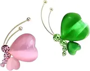 [ZENRUIMING] 2Pcs Lovely Butterfly Alloy Zirconia Brooch, Women Suit Corsage Dress Accessories, Metal, cubic zirconia