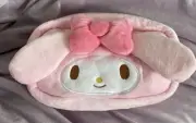 NEW Sanrio Kawaii Cute My Melody Pink Plush Bag for Make-up or Pencil Case