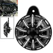 110dB Black Horn Speaker Cover Fit For Harley Softail Springer Night Train FLSTC