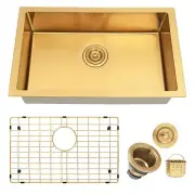 Kitsitchen 16x25 Inch Undermount Kitchen Sink, Gold Undermount Sink Stainless...