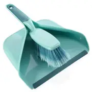 Leifheit High Quality Dustpan and Brush, Tabke Brush, Turquoise, 41410