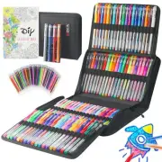 204 Pack Glitter Gel Pens Set ZSCM 100 Colors Pens Include 100 Glitter Pens 4...