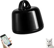 Mini Tracker for Cats Puppies, Cat Locator, Mini Tracker iOS and Android for Dogs, Smart Pet Trackers Location Tracking Collar, Works Worldwide with Any Collar, No Other Fees, Find Tag (Black)