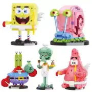 SpongeBob SquarePants Micro Building Blocks Toy Figures Gifts for Kids In Box