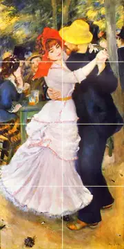 Art Renoir Dance at Bougival Mural Ceramic Backsplash Bath Tile #1670