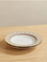 [La DoubleJ] La DoubleJ - Gold-plated Porcelain Soup Bowls - Pink - One size One size Pink