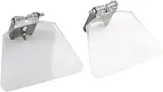 Fenteer 2Pcs Eye Shields for Bench Grinder Bench Grinder Eyeshield Clear Professional Stable Attachment Dustproof Grinder Shield, for 5in 125Type