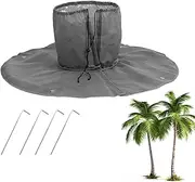 jamgeery Tree Root Freeze Protection,3 Layers Tree Root Mulch - Winter Protection for Palm Trees Root with Elastic Rope, Weather Plants Root Protection for Outdoor