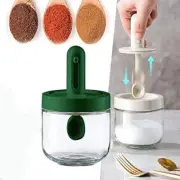 Retractable Spoon Seasoning Bottle, Spoon Lid Integrated Seasoning Jar ES