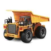 HUINA 2.4G RC 6 Channel 1:18 Alloy Remote Control Dump Truck Loader Toy Car Engineering Kids