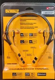 DeWALT Jobsite PRO MAX Neckband Earphones w/ Speakers, Bluetooth 60+ Hrs - NEW