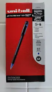 uni-ball Jetstream 101 Ballpoint Pen (1768012) BLUE INK Bold 1.0 MM Dozen Pens