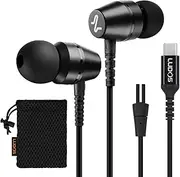 LUDOS OMNITONE USB C Headphones, 5 Years Warranty, USB-C Earbuds for iPhone 16 15 Pro Max Plus Samsung Galaxy S24 S23 Ultra S22 S21 FE S20 Z Flip 3 Fold 4 A53 A54, USB Type C Earphones for iPad Pro