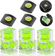 6 Pack Hot Shoe Level, Hot Shoe Bubble Level Camera Hot Shoe Cover 2 Axis Bubble Spirit Level for DSLR Film Camera Canon Nikon Olympus,Combo Pack - 2 Axis and 1 Axis