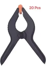 20 pcs 4" inch Heavy Duty Plastic Spring Clamps Tips Clip 2'' Jaw