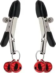 Acekiily Stainless Steel Body Clamp for Women Body Ring with Bells Body Clamps Clip Adjustable Body Clamps Non-Piercing Body Jewelry Gift, Stainless Steel, No Gemstone