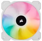 Corsair AF ELITE Series, AF140 RGB ELITE White, 140mm Fluid Dynamic RGB Fan with