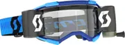 Scott Fury WFS Roll-Off Motocross Goggles, black-blue for Men One Size Black Blue