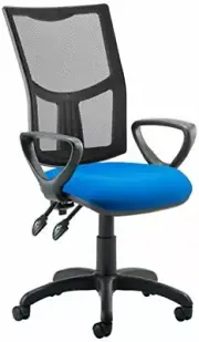 Dynamic KC0176 Eclipse II Lever Task Operator Mesh Back Chair with Loop Arms - B