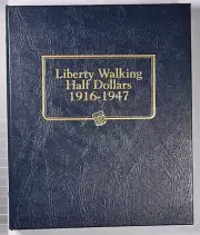 (1916-1947) Liberty Walking Half Dollars - Whitman Classic Album 5 Pages