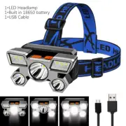 USB Rechargeable LED Headlamp Flashlight Headlight Head Torch 4 Modes Waterproof