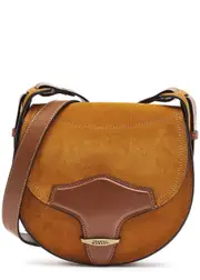 Isabel Marant Botsy Suede Cross-body bag - Tan ONE SIZE
