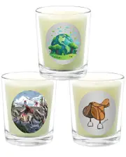 Qualitas Candles 3pc Candle Set - Leather, Rubicon, & Earth